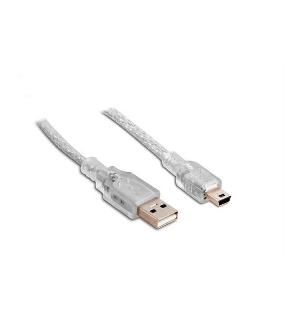 S-link SL-UK53 Usb 2.0 3m Şeffaf Usb am-Mini 5pin Kablo