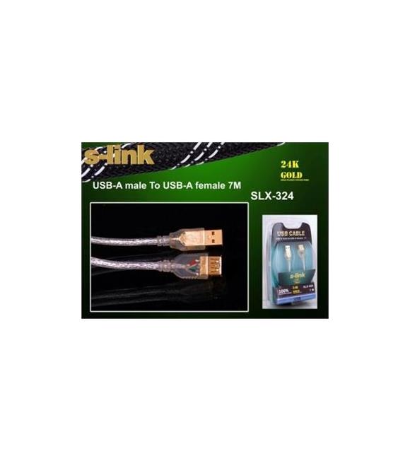 S-link SLX-324 7mt usb 2.0 Usb Uzatma Kablosu
