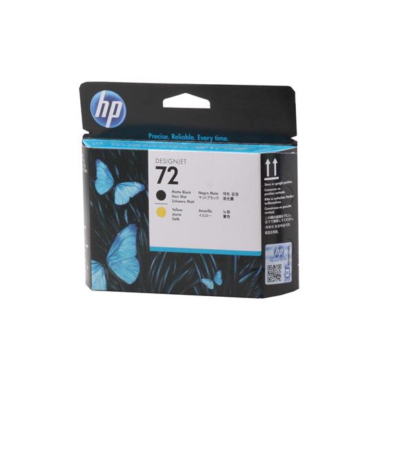 HP C9384A 72 Matte Black-Yellow Mat Siyah-Sarı Baskı Kafası C9384A
