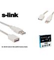 S-link SL-UE145 30mt 2.0 Usb Şeffaf Uzatma Kablosu