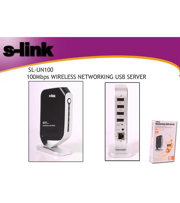 S-link SN-UN100 100mhps Wrls Networking Usb Server