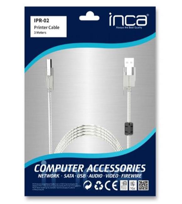 İnca Inca IPR-02 3mt Usb Yazıcı Kablosu USB Aksesuarları