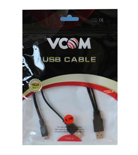 Vcom Usb 2.0 2-Mini Usb 5Pin Black 0.3M Bilgisayar Kabloları
