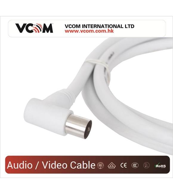 Vcom CV601R 1.5mt Analog Beyaz Tv Kablosu