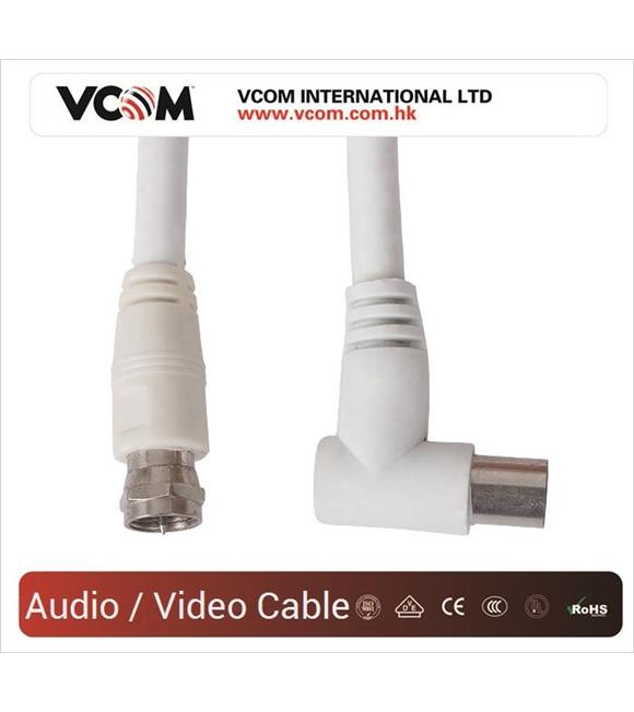Vcom CV612 1.8mt Analog Tv To RG6 Uydu Kablo