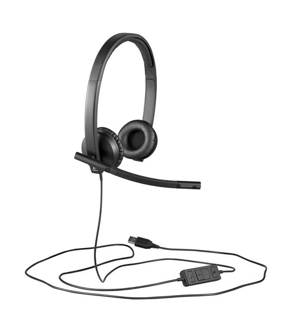 Logitech 981-000575 H570E Stereo Usb Çift Taraflı Headset Mikrofonlu Kulaklık