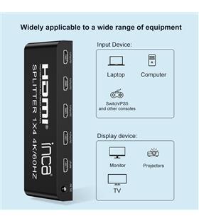 Inca IHSK-460 Hdmı Splitter 1 İn 4Out 4K@60Hz Switch