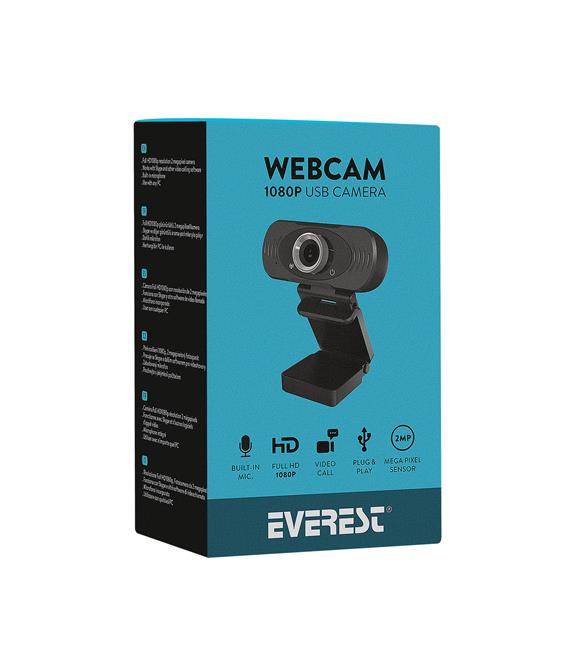 Everest SC-HD03 1080P Full HD Webcam Usb Pc Kamera+Tripod_7