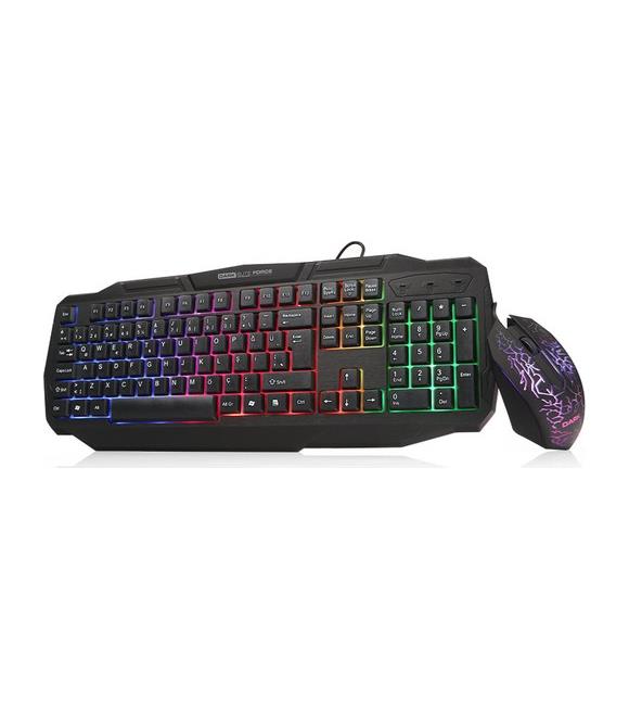 Dark Elite Force gkm1000 Rgb Aydınlatmalı Türkçe Q Oyuncu Klavye & Mouse Set