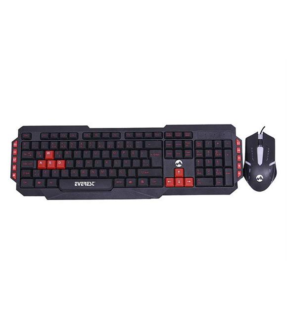 Everest GMK-66 ARMOR Combo Siyah Usb Q Gaming Oyuncu Klavye + Mouse Set