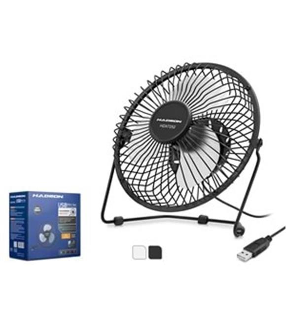 HADRON HDX7252 USB Metal Vantilatör 18 cm Siyah Beyaz Vantilatörler