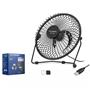 HADRON HDX7252 SİYAH VANTİLATÖR USB METAL18CM
