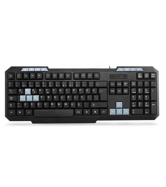 Everest KB-700 Siyah Usb Us İngilizce Multimedya İngilizce Klavye