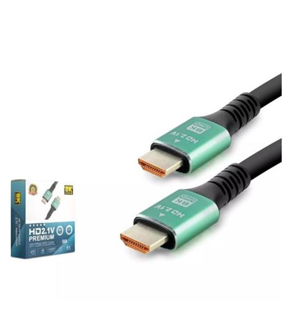 HADRON HDX2046 HDMI KABLO PVC 8K 60HZ 2.1V OPTIC OD8.0 5M SİYAH