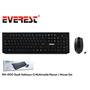 Everest KM-4100 Siyah Q Kablosuz Multimedya 106 Tuşlu Klavye Mouse Set 800 Dpı 3 Buton