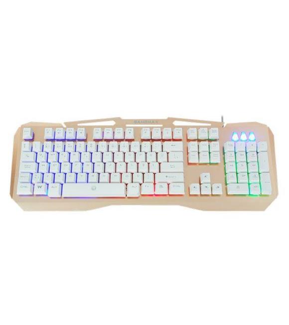 Gamemax FK-G520QU Işıklı Klavye Usb Metal Klavye