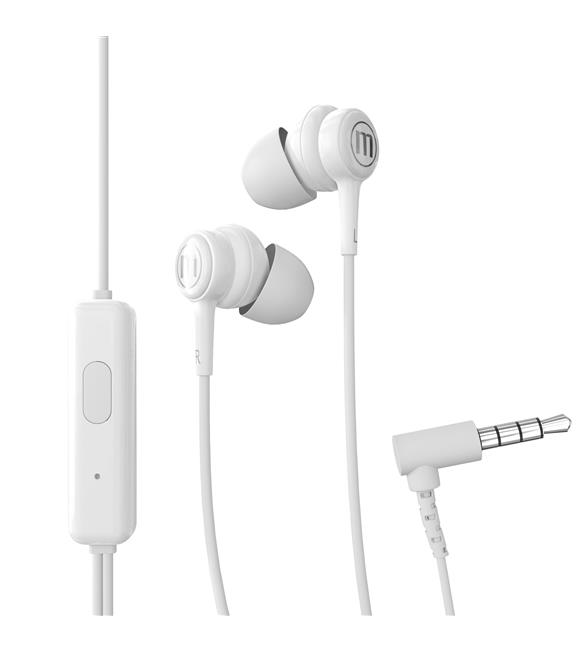 Maxell In-Tips Earphones Beyaz Kulakiçi Mikrofonlu Kulaklık Tek Jaklı