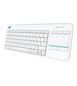 Logitech 920-007150 Wireless Touch K400 Plus Beyaz TV Kablosuz Klavye