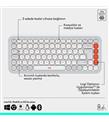 Logitech Pop Icon Combo 920-013076 Beyaz Kablosuz Klavye Mouse Seti_1)