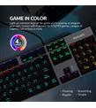 Philips SPK8404 Mekanik Gaming Oyuncu Klavyesi İngilizce Q Klavye RGB LED IŞIK (Kablo Uzunluğu 1,60cm) Caps Lock Tuşu