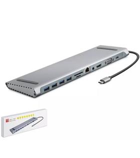 HADRON HDX7854 TYPE-C HDTV COMBO TYPE-C + HDMI 4K 30Hz + 4-USB3.0 + VGA + AUDIO +