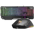 Rampage KM-R96 ELEMENTAL Siyah RGB Aydınlatmalı Q Oyuncu  Klavye ve Mouse Gaming Set 7200dpı