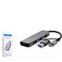 HADRON HDX7825 TYPE-C + USB3.0 HUB 4-USB3.0 GRİ