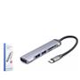 HADRON HDX7039 USB HUB COMBO 5IN1 USB type-c SD + TF CARD GRİ