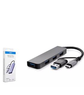 HADRON HDX7040 TYPE-C HUB 3-USB2.0 + USB3.0 GRİ