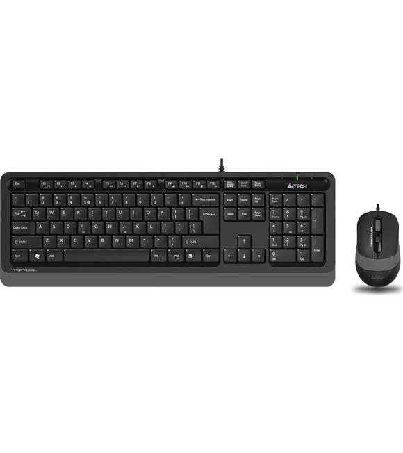 A4 Tech F1010 Q Usb Gri Fn-Mm Klv+Optik Mouse Set