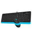 A4 Tech F1010 Q Usb Mavi Fn-Mm Klv+Optik Mouse Set