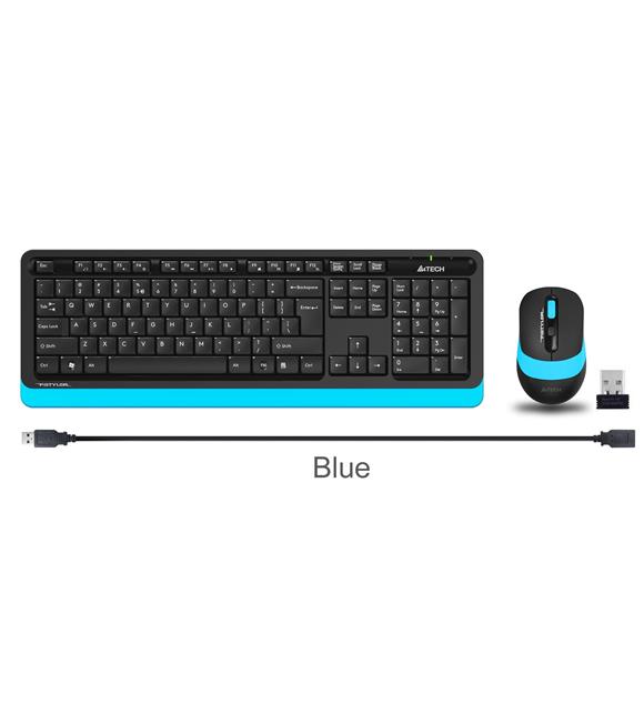A4 Tech Fg1010 2.4G Mavi Q Fn-Mm Klv+Optik Mouse Set