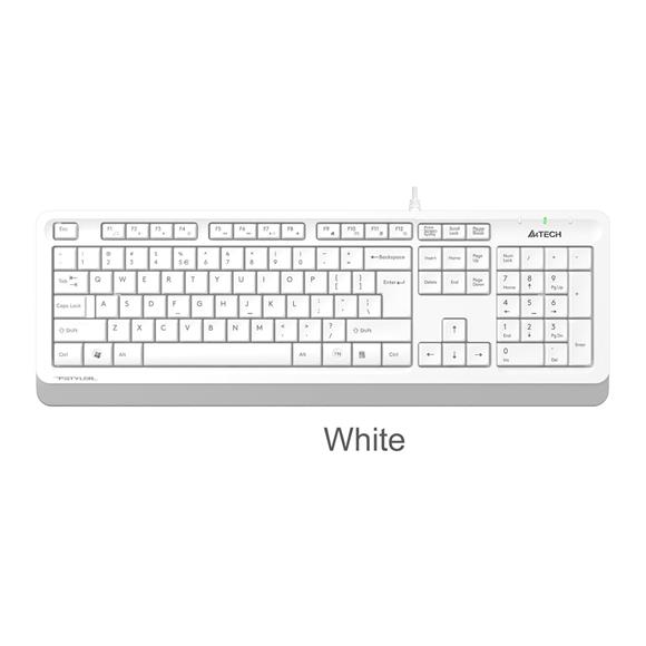 A4 Tech Fk10 Q Usb Fsytyler Beyaz Tr Fn-Mmedya Klavye