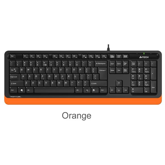 A4 Tech Fk10 Q Usb Fsytyler Turuncu Tr Fn-Mmedya Klavye