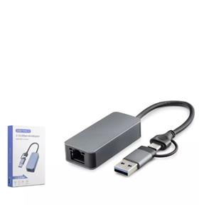 HADRON HDX7852 ETHERNET CARD USB2.0 + TYPE-C 2.5 Gigabit