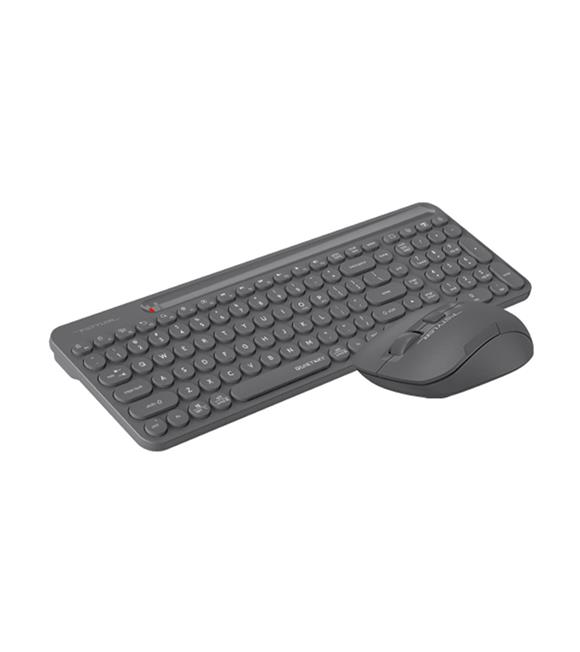 A4 Tech FG3300 Air2 2.4G Gri Q Klavye Fn-Mm Klv+Optik Mouse Sessiz Kablosuz Set
