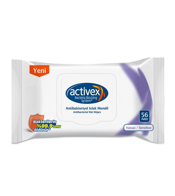 Activex Antibakteriyel 56lı Islak Mendil