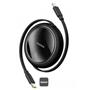 Baseus P10364501111-00 Free2Pull Makaralı Şarj Kablosu USB-C-Lightning 20W 1m