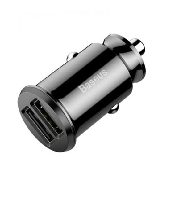BASEUS CCALL-ML01 Grain Araç İçi Şarj Cihazı Siyah (2-USB 5V 3,1AMPER)