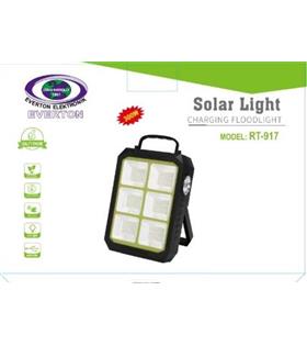 Everton Rt-917 Şarjlı 300w Solar Panelli Projektör Led