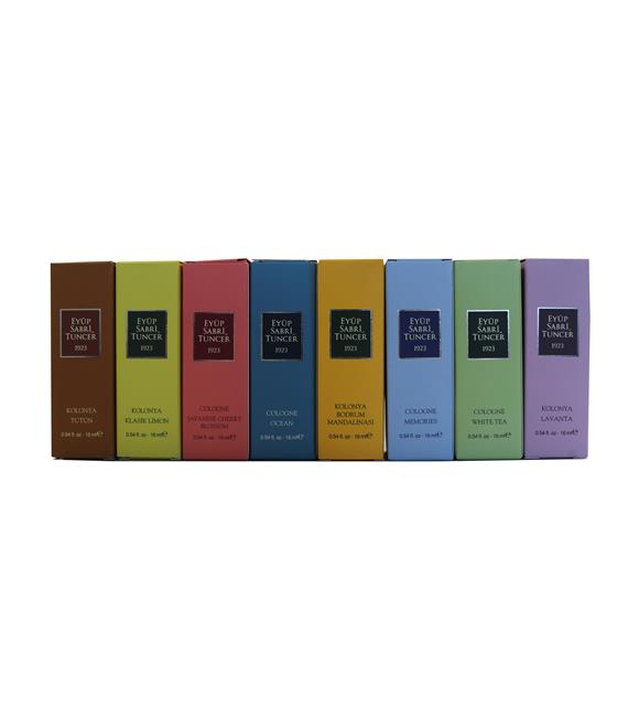 Eyüp Sabri Tuncer Set-5 16ml 5Li Cam Şişe Sprey Kolonya (Verbena-Ç.limonu-Hawaii-B.Mandalina-limon)