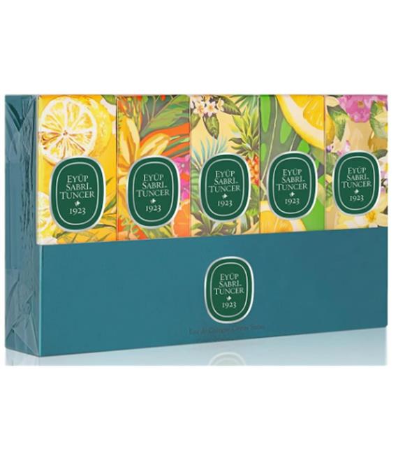 Eyüp Sabri Tuncer Set-5 16ml 5Li Cam Şişe Sprey Kolonya (Verbena-Ç.limonu-Hawaii-B.Mandalina-limon)