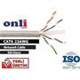 Onli U-UTP 23 AWG CCA 500 Metre Turuncu Cat6 Kablo