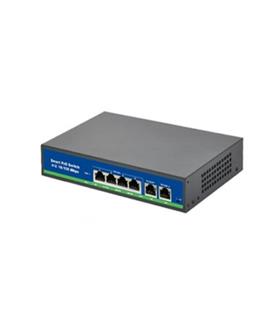 ISEE ISS-4006P 4 Port Poe+ 10-100 Mbps 2 Port 10-100 Uplink Switch 78W
