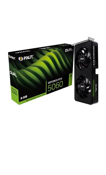 Palit GeForce RTX5060 Dual 8GB 128Bit GDDR7 NE75060019P1-GB2063D Ekran Kartı Haftanın Ürünleri