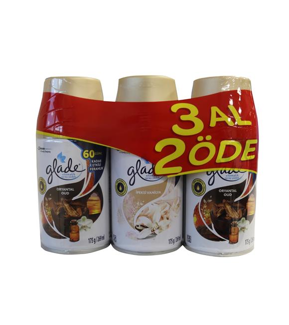 Glade Sprey Oryantal+Vanilya+Oryantal 3al2öde 3adet 269ml