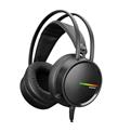 Rampage RM-K3 CASHE USB 7.1 Rainbow Ledli Siyah Surround Sağlam Gaming Oyuncu Mikrofonlu Kulaklık