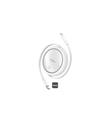 Baseus P10364501211-00 Free2Pull Makaralı Şarj Kablosu USB-C-Lightning 20W 1m. - Beyaz