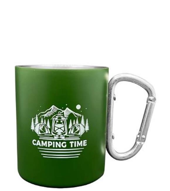 ORCAMP Karabina Çelik Kupa Yeşil 180ml OUT-1850