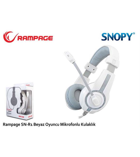 Rampage SN-R1 Beyaz-Siyah Oyuncu Mikrofonlu Kulaklık
